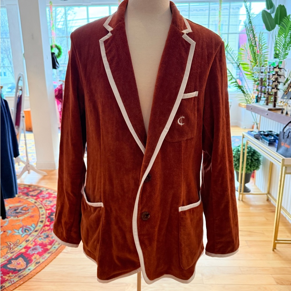 Criquet&Bask collab mens toweling blazer